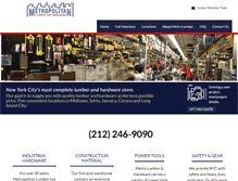 Tablet Screenshot of metlumber.com